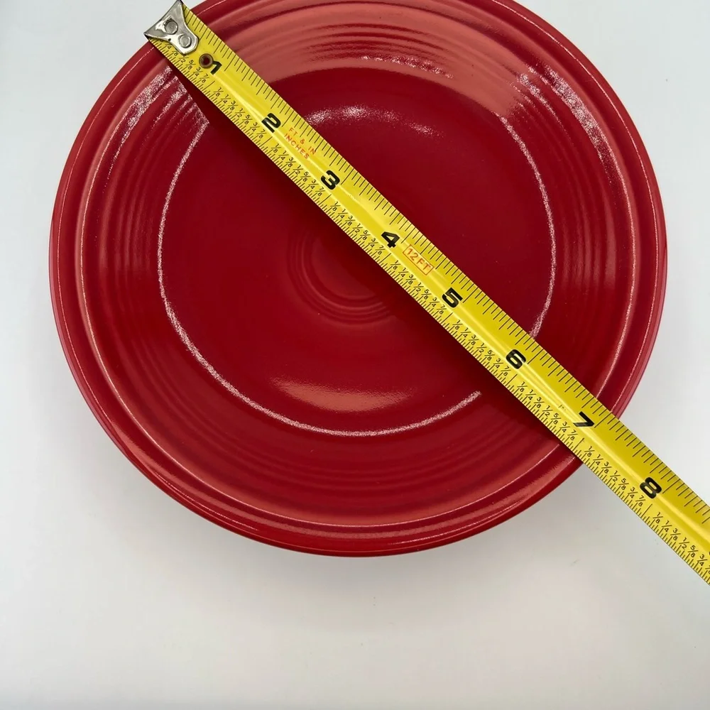 FIESTAWARE  Set of 4 Scarlet Red 7.25